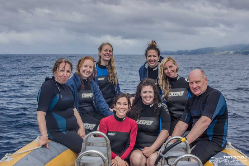 Swimming with Dolphins group